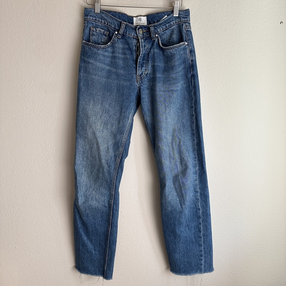 Anine Bing Blue Cropped Jeans
